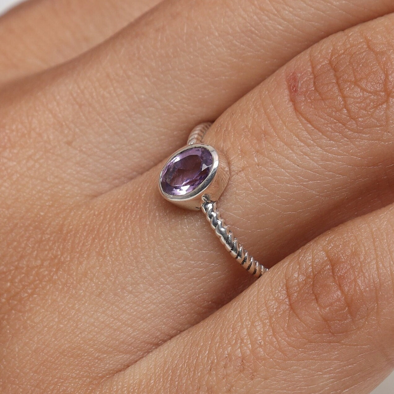 Amethyst Sterling Silver Ring