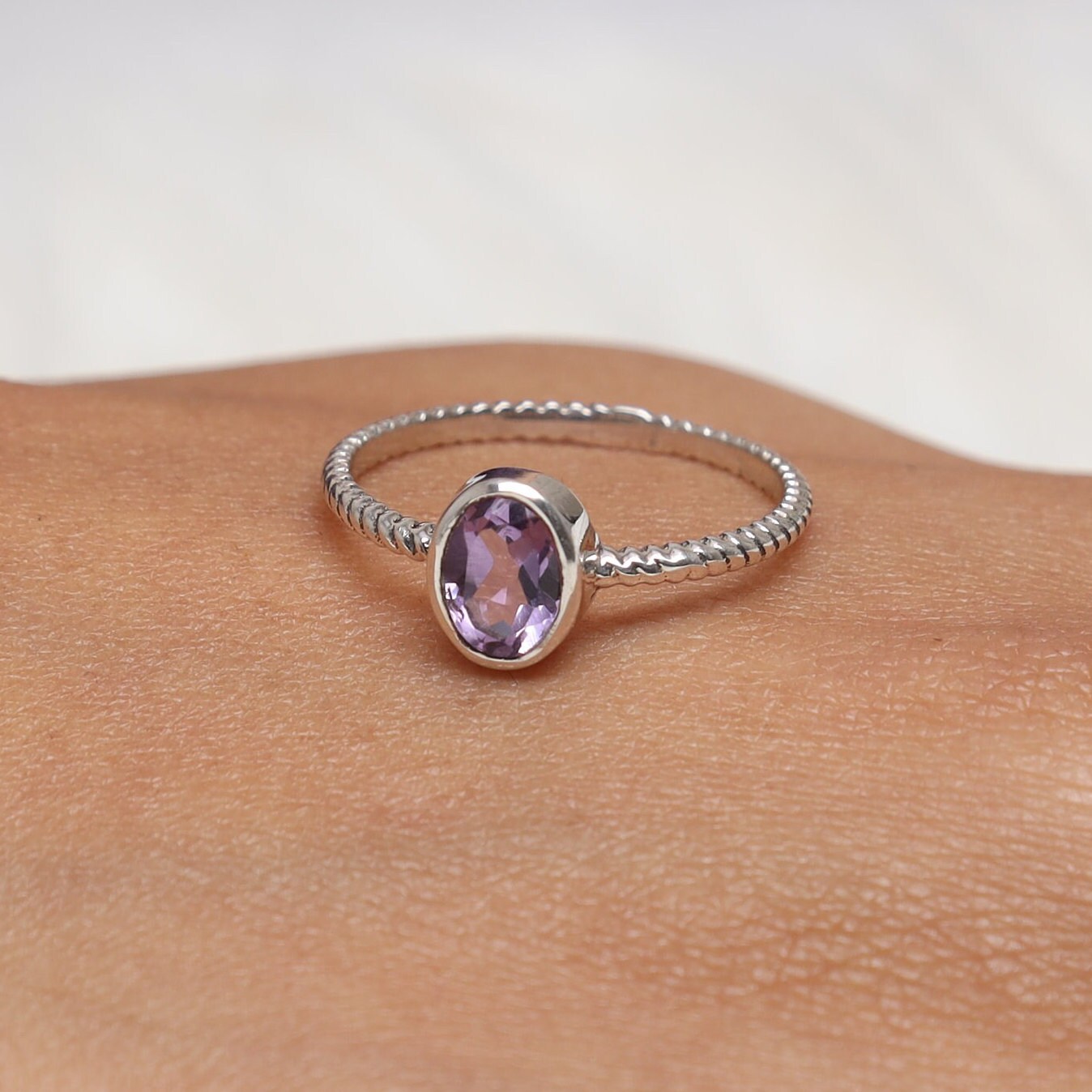 Amethyst Sterling Silver Ring