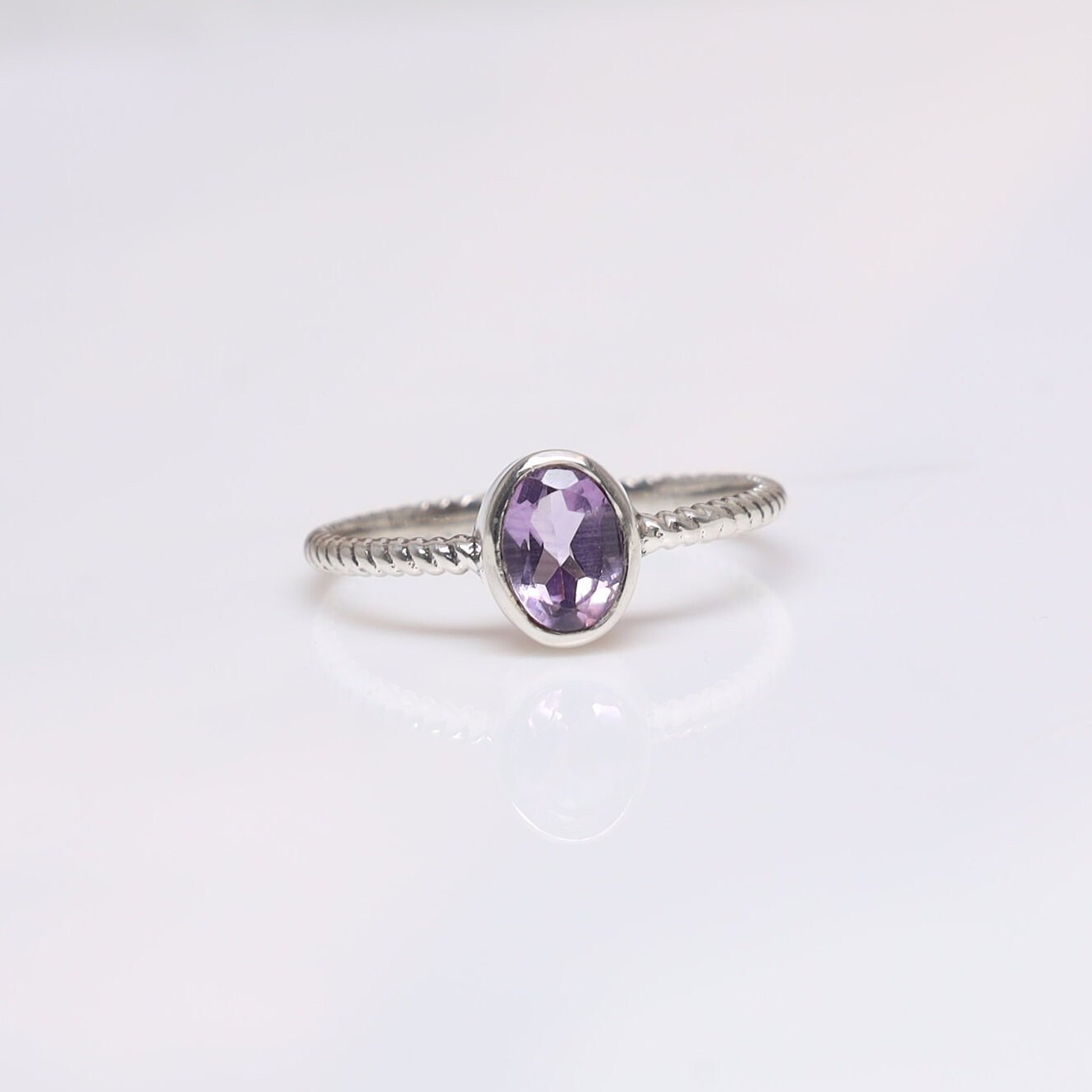 Amethyst Sterling Silver Ring