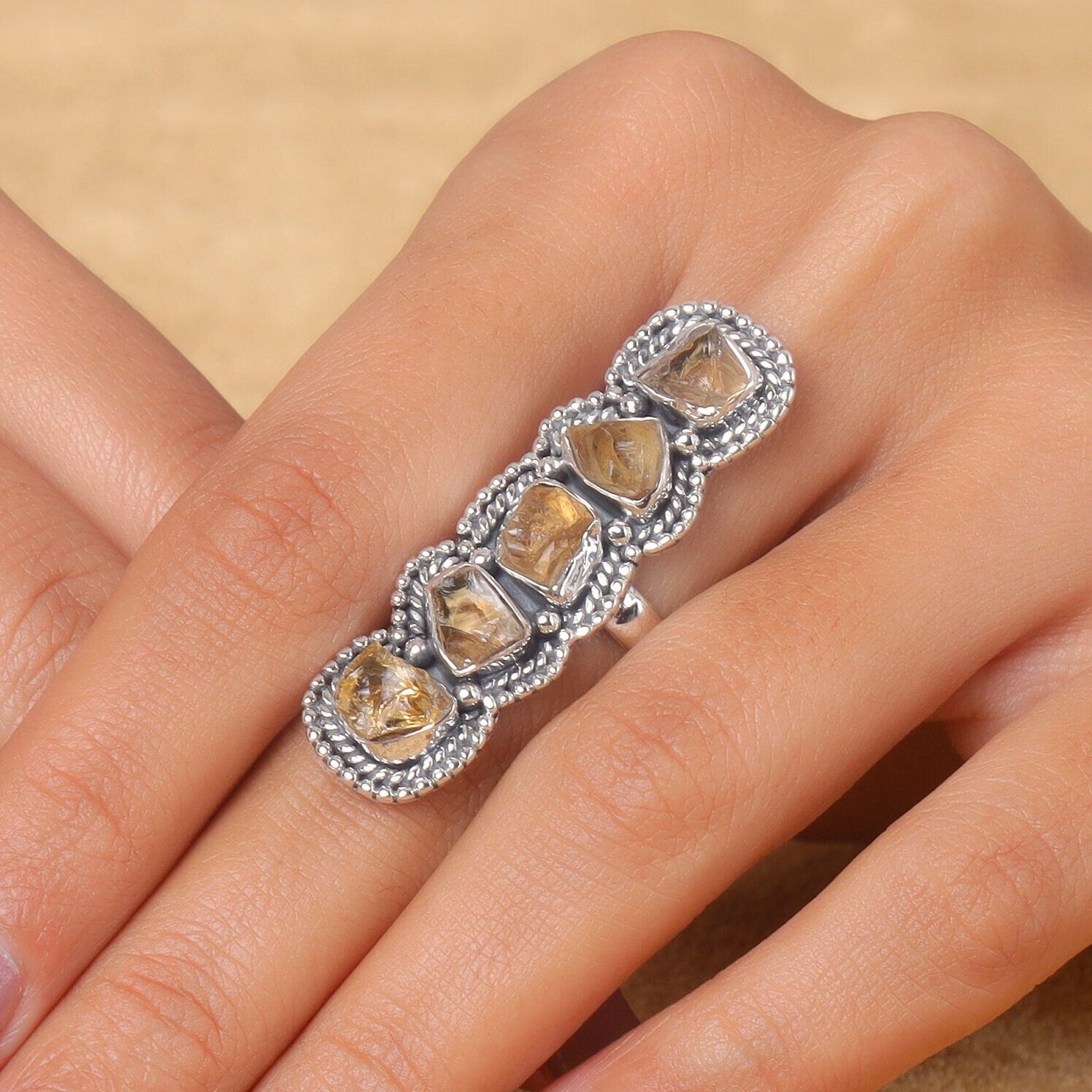 Citrine Sterling Silver Ring