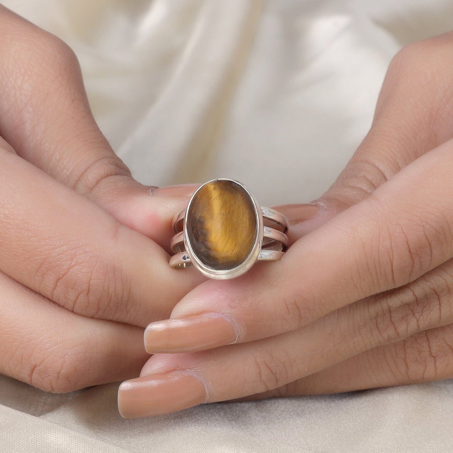 Tiger Eye Sterling Silver Ring