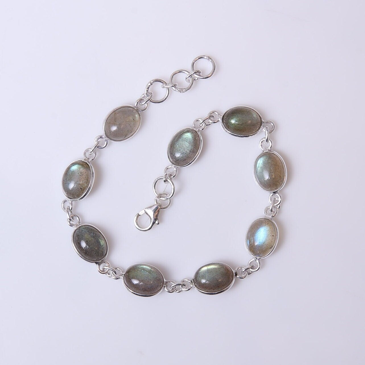 Labradorite Sterling Silver Bracelet