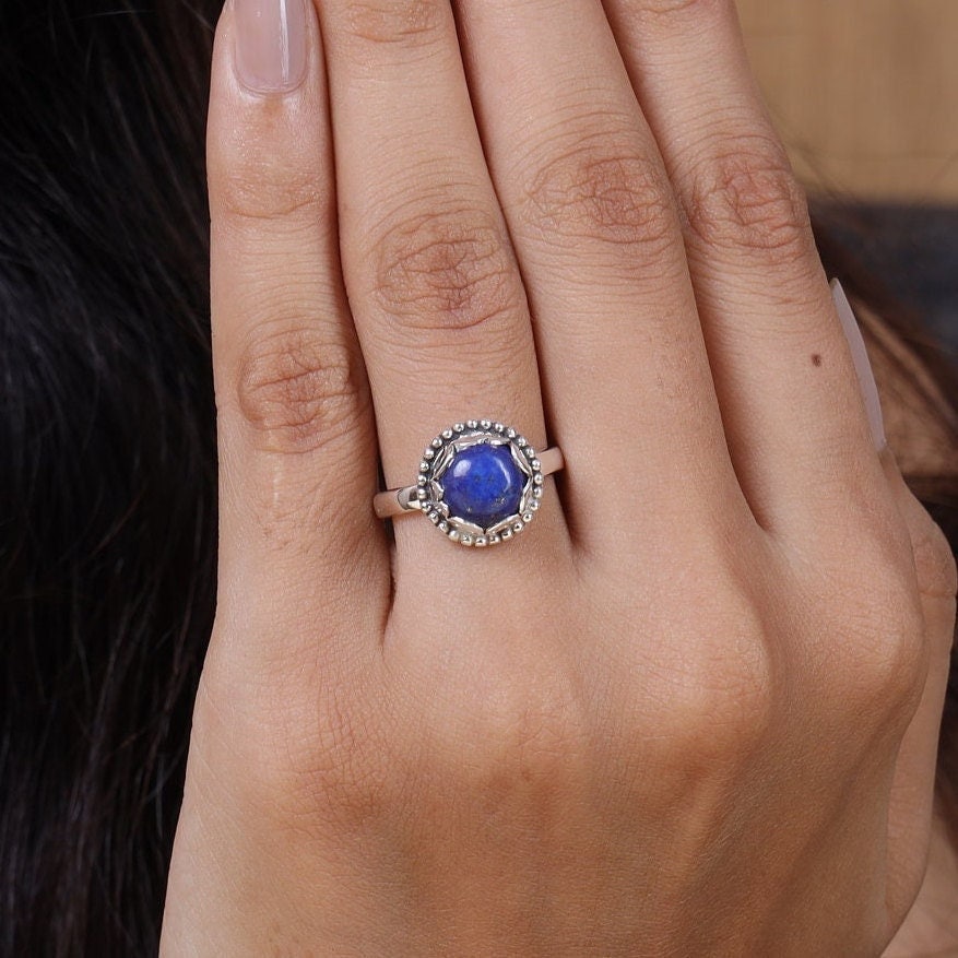 Lapis Lazuli Sterling Silver Ring