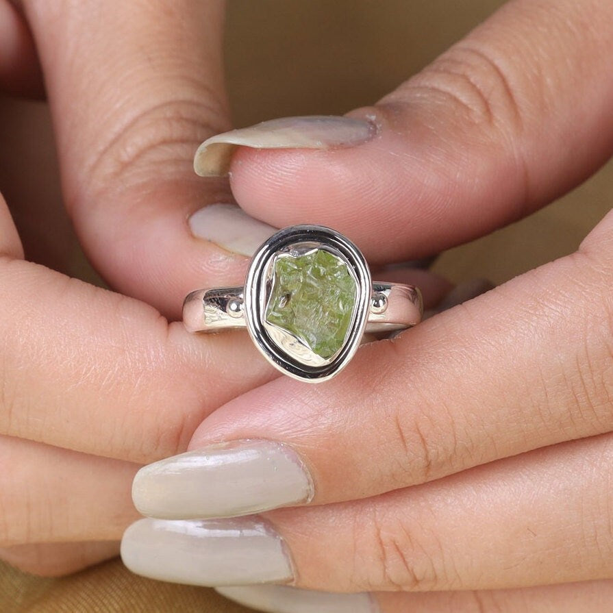 Peridot Sterling Silver Ring