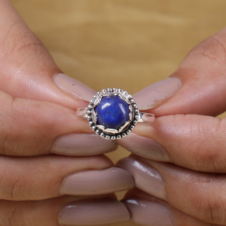 Lapis Lazuli Sterling Silver Ring