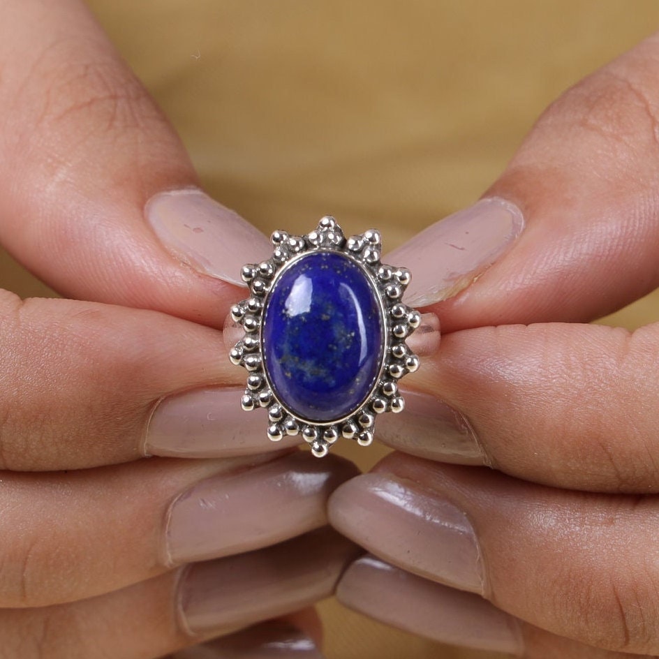 Lapis Lazuli Sterling Silver Ring