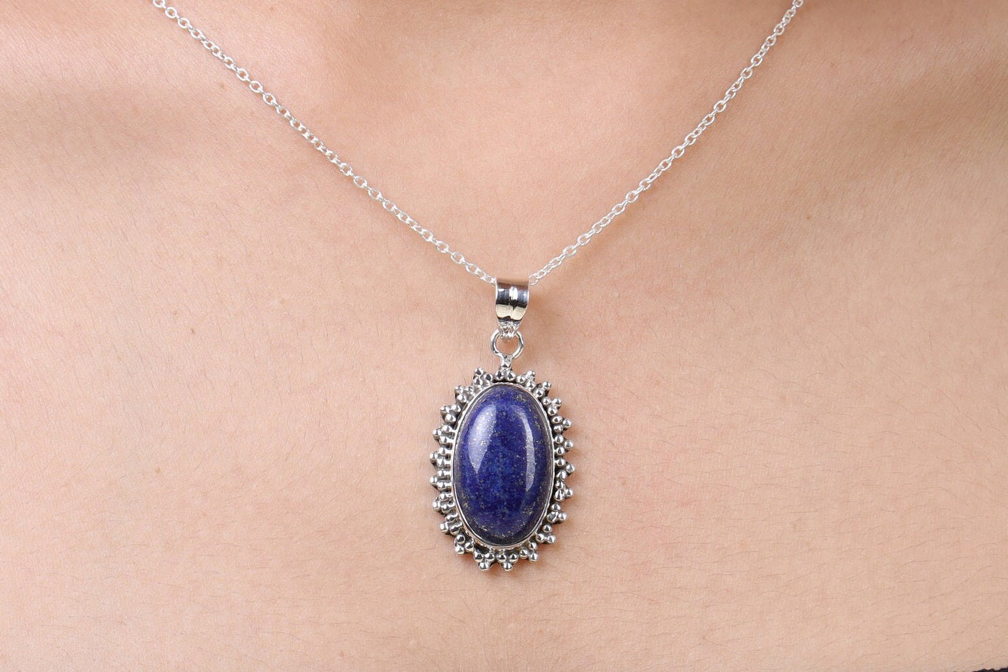 Lapis Lazuli Sterling Silver Pendant