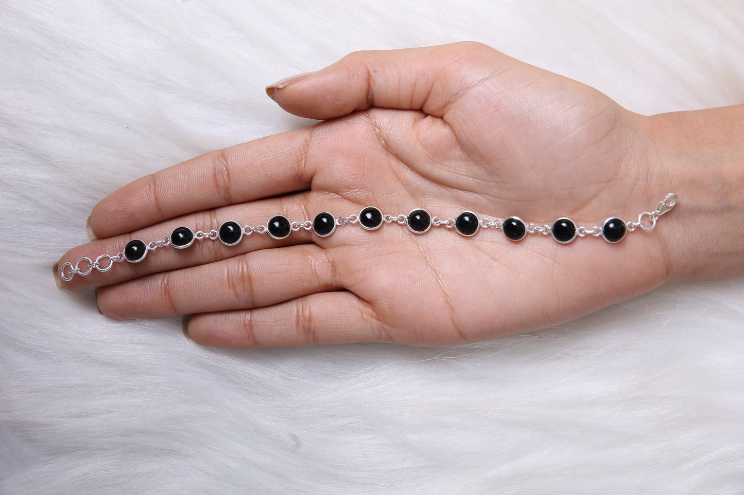 Black Onyx Sterling Silver Bracelet