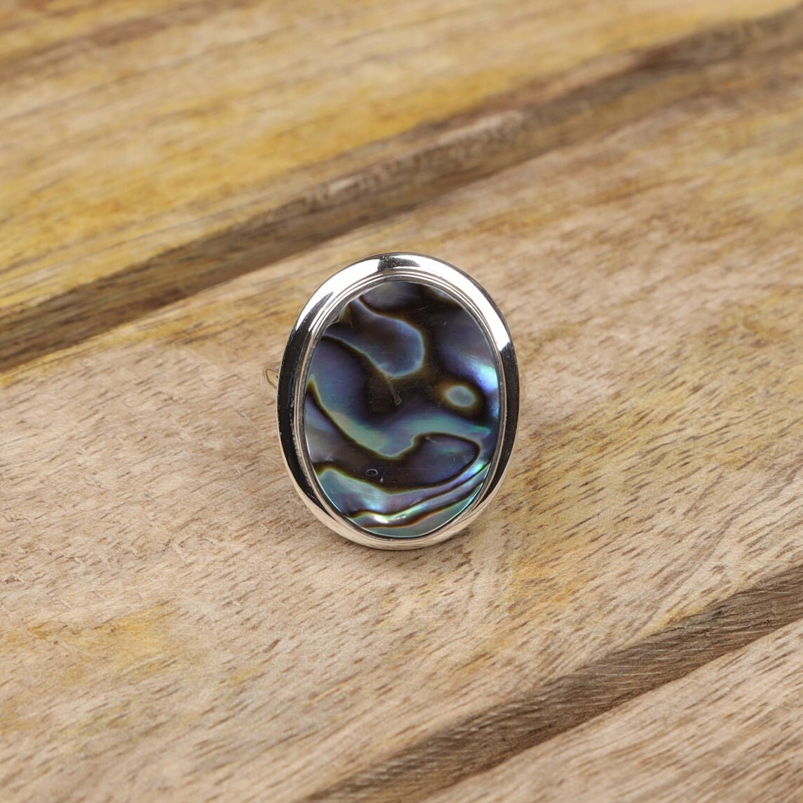 Abalone Shell 925 Sterling Silver Ring