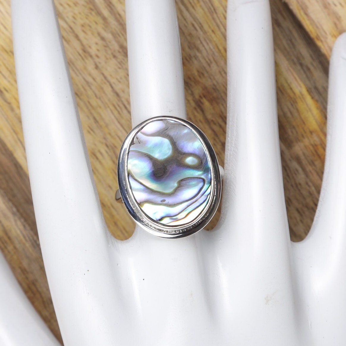 Abalone Shell 925 Sterling Silver Ring