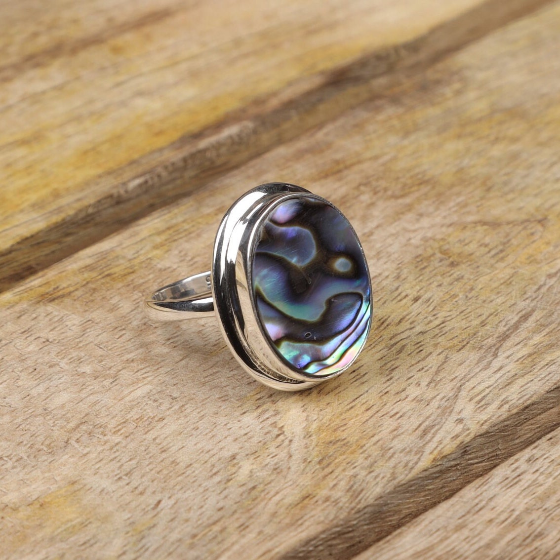 Abalone Shell 925 Sterling Silver Ring