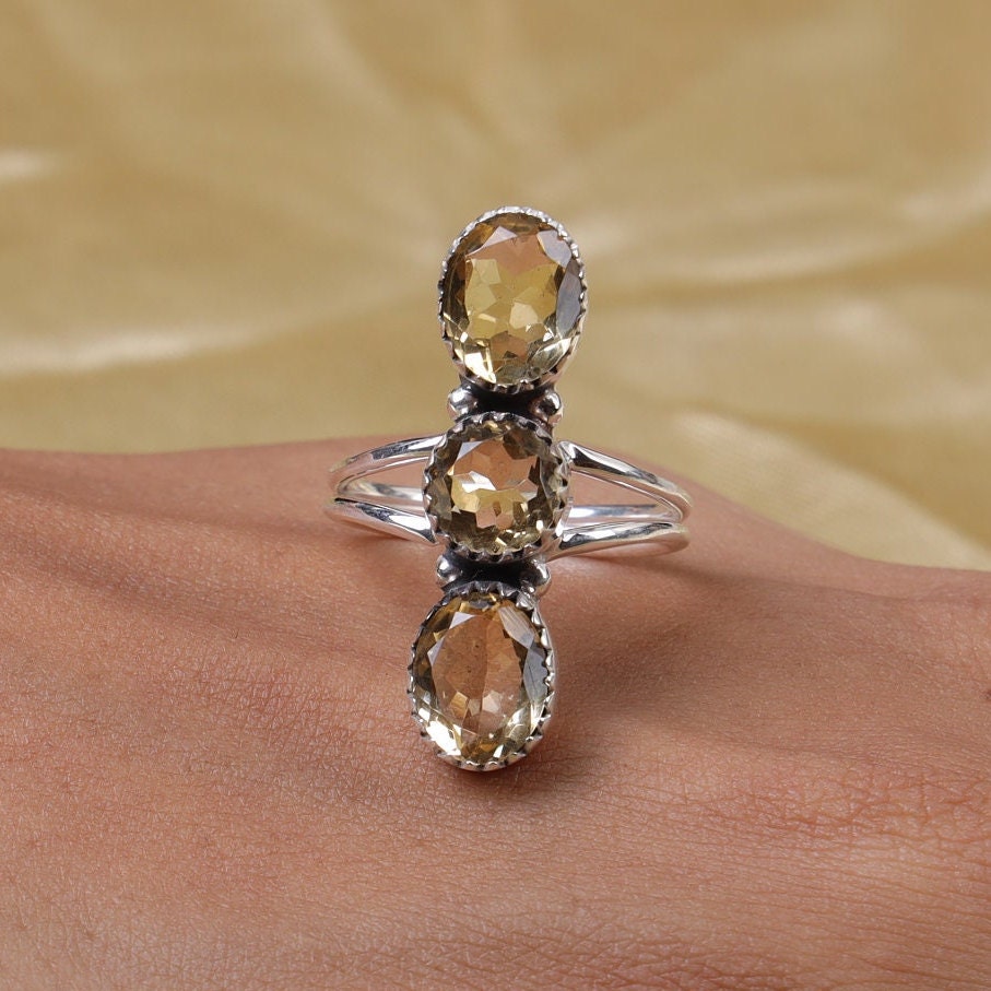 Citrine Sterling Silver Ring