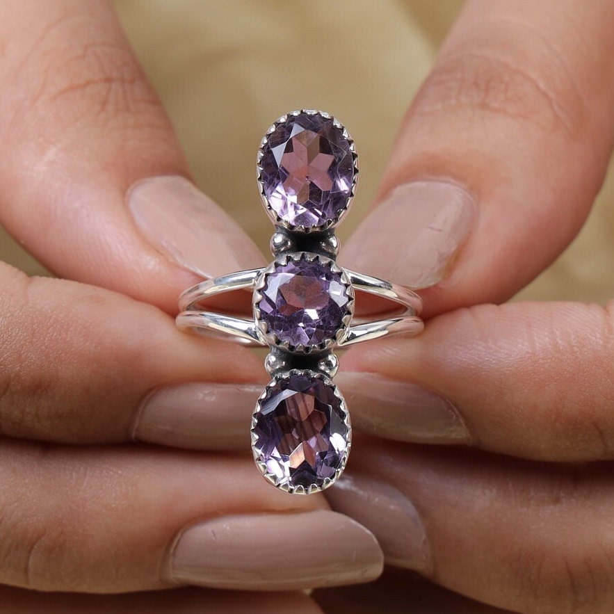 Amethyst 925 Sterling Silver Ring