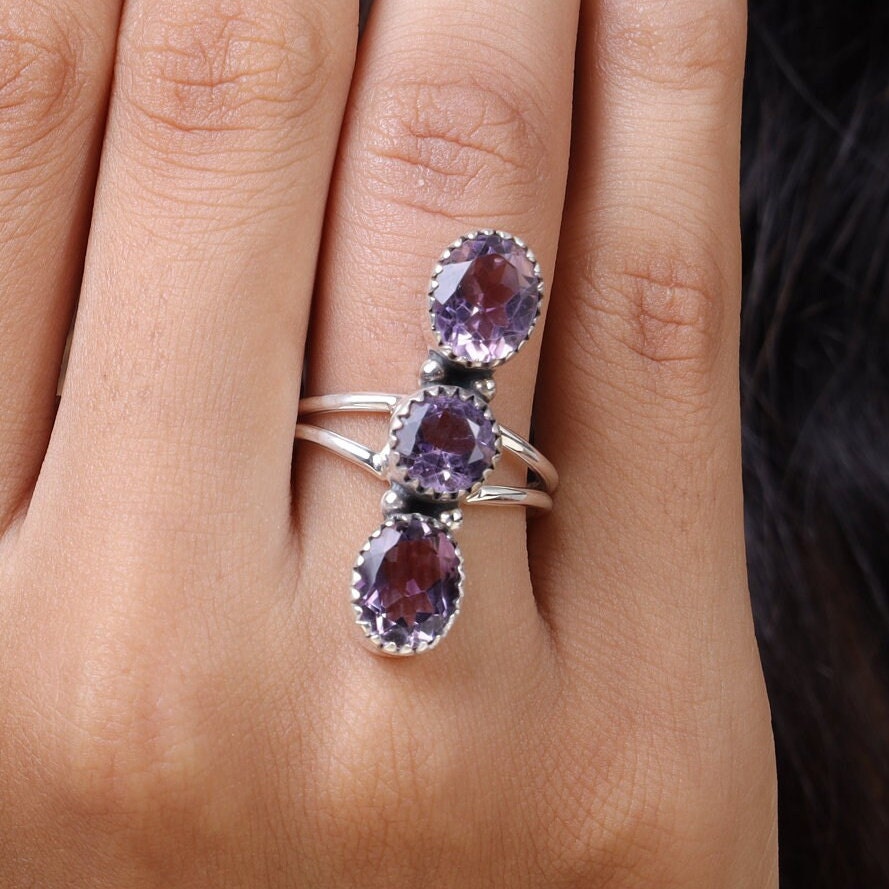 Amethyst 925 Sterling Silver Ring