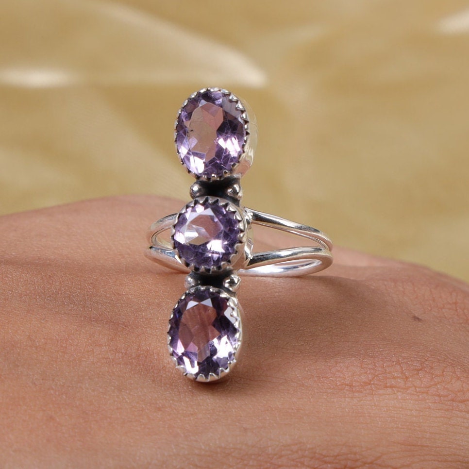 Amethyst 925 Sterling Silver Ring