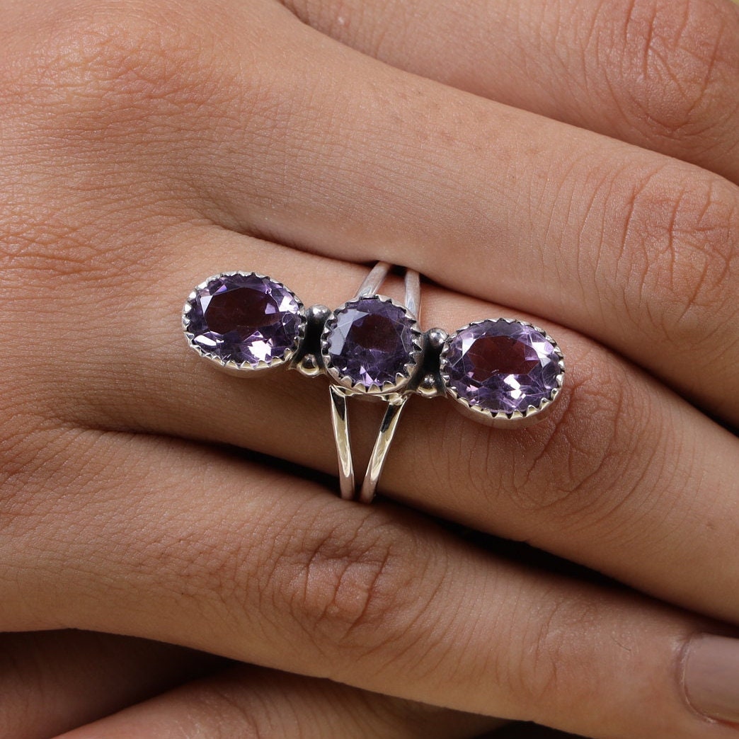 Amethyst 925 Sterling Silver Ring