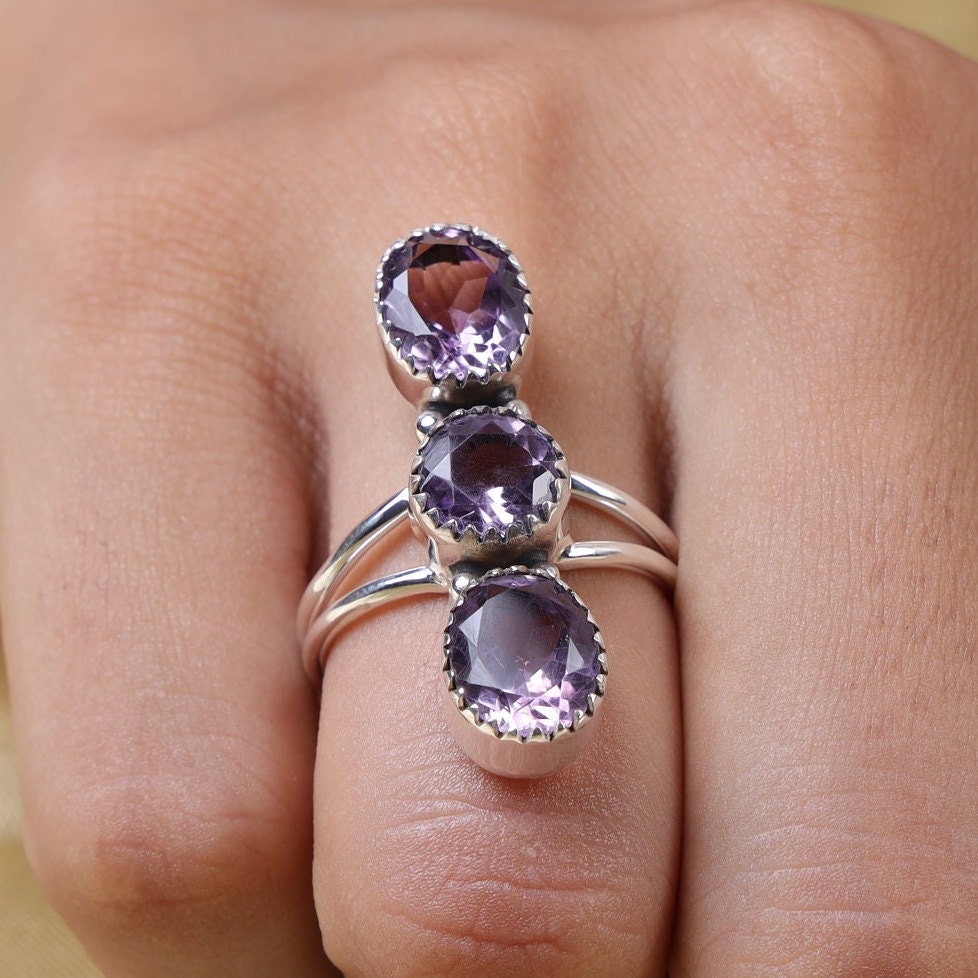 Amethyst 925 Sterling Silver Ring