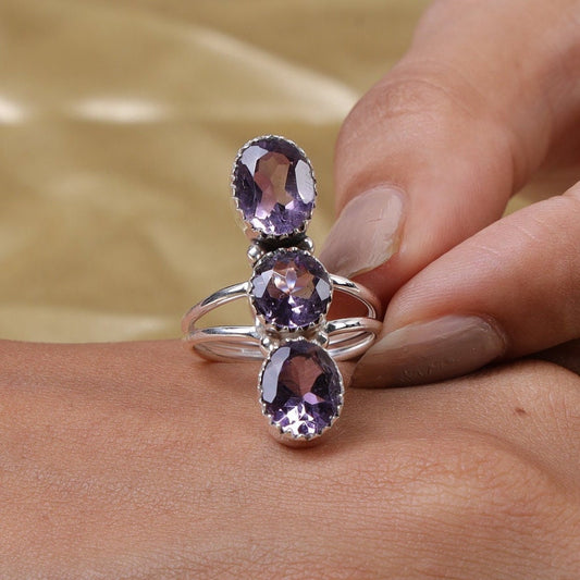 Amethyst Sterling Silver Ring