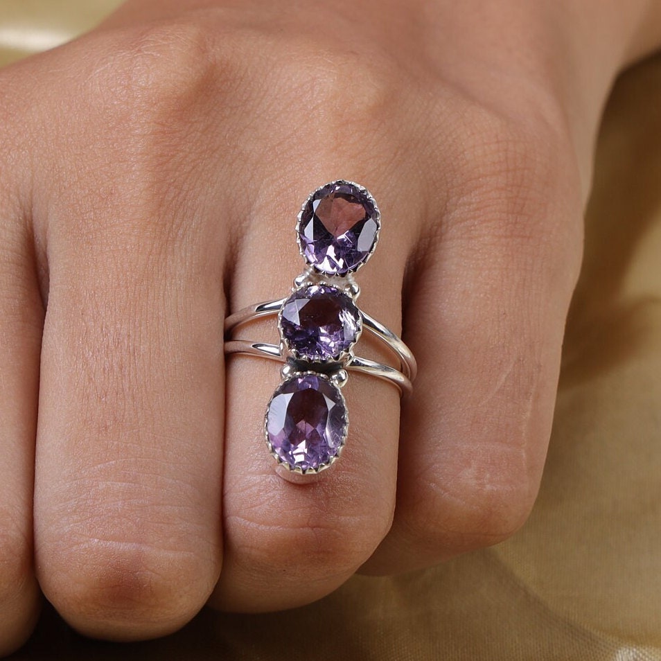 Amethyst Sterling Silver Ring