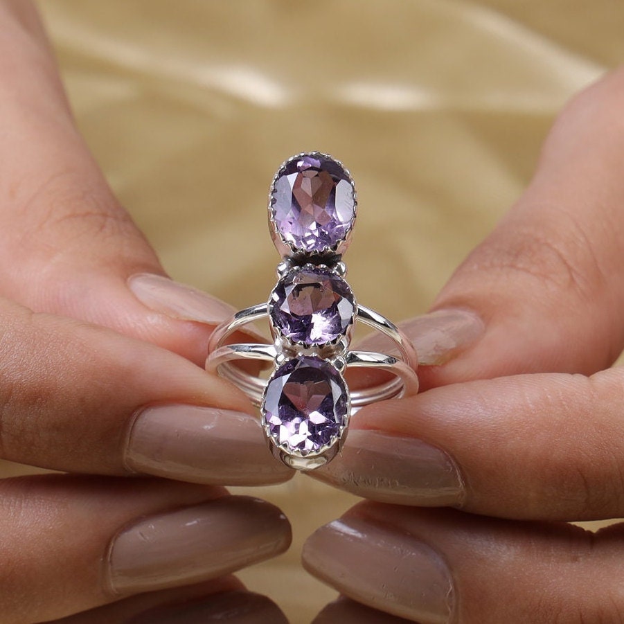 Amethyst Sterling Silver Ring