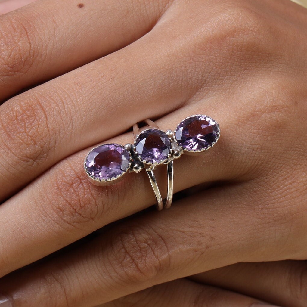 Amethyst Sterling Silver Ring