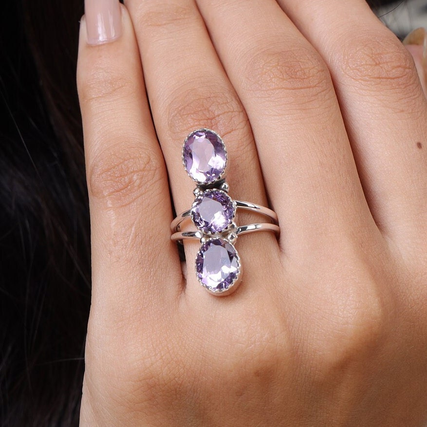 Amethyst Sterling Silver Ring