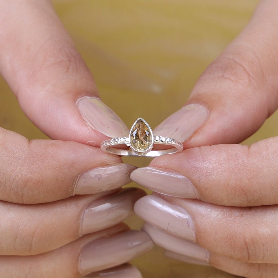 Citrine Sterling Silver Ring