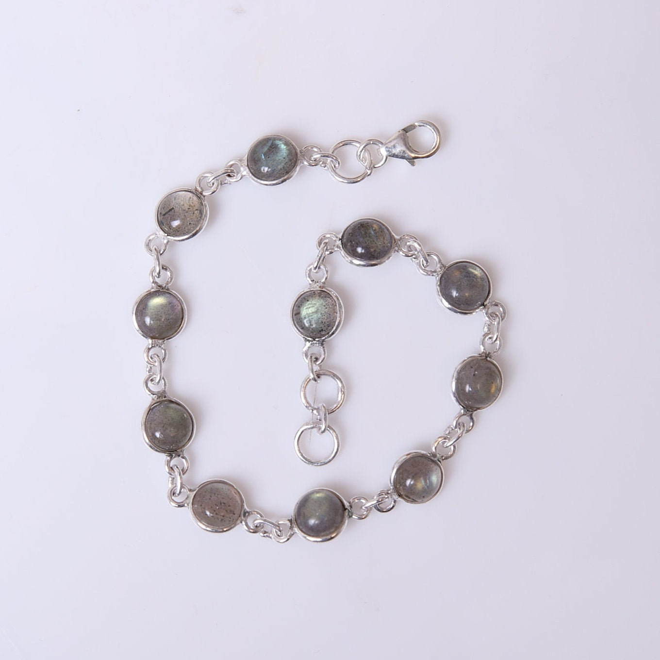 Labradorite Sterling Silver Bracelet