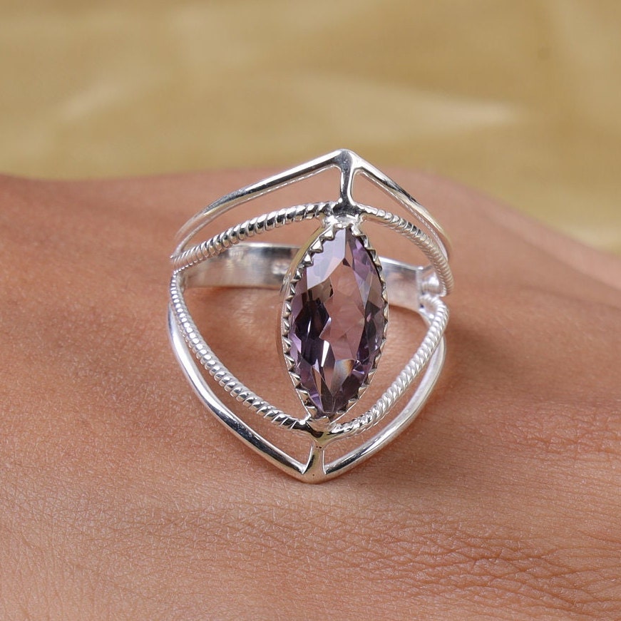 Amethyst Sterling Silver Ring