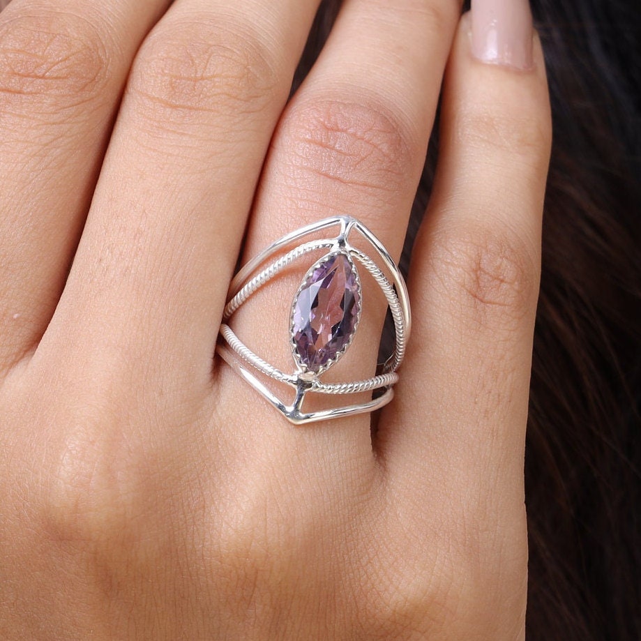 Amethyst Sterling Silver Ring