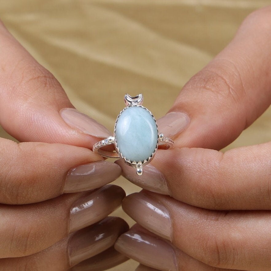 Dominican Larimar Sterling Silver Ring