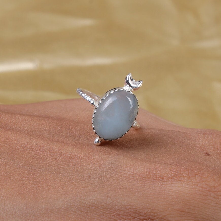 Aquamarine 925 Sterling Silver Ring