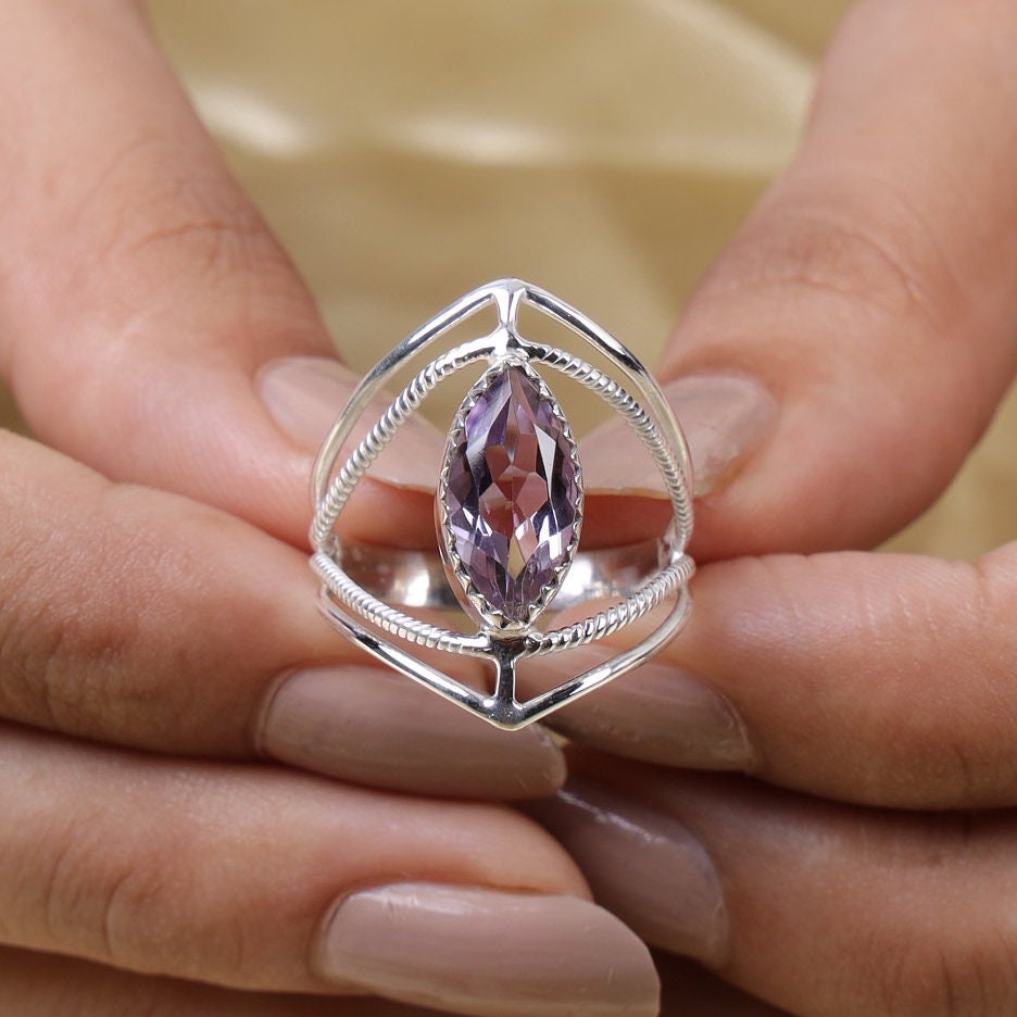 Amethyst Sterling Silver Ring