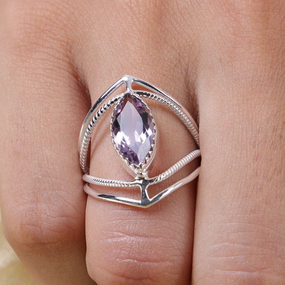 Amethyst Sterling Silver Ring