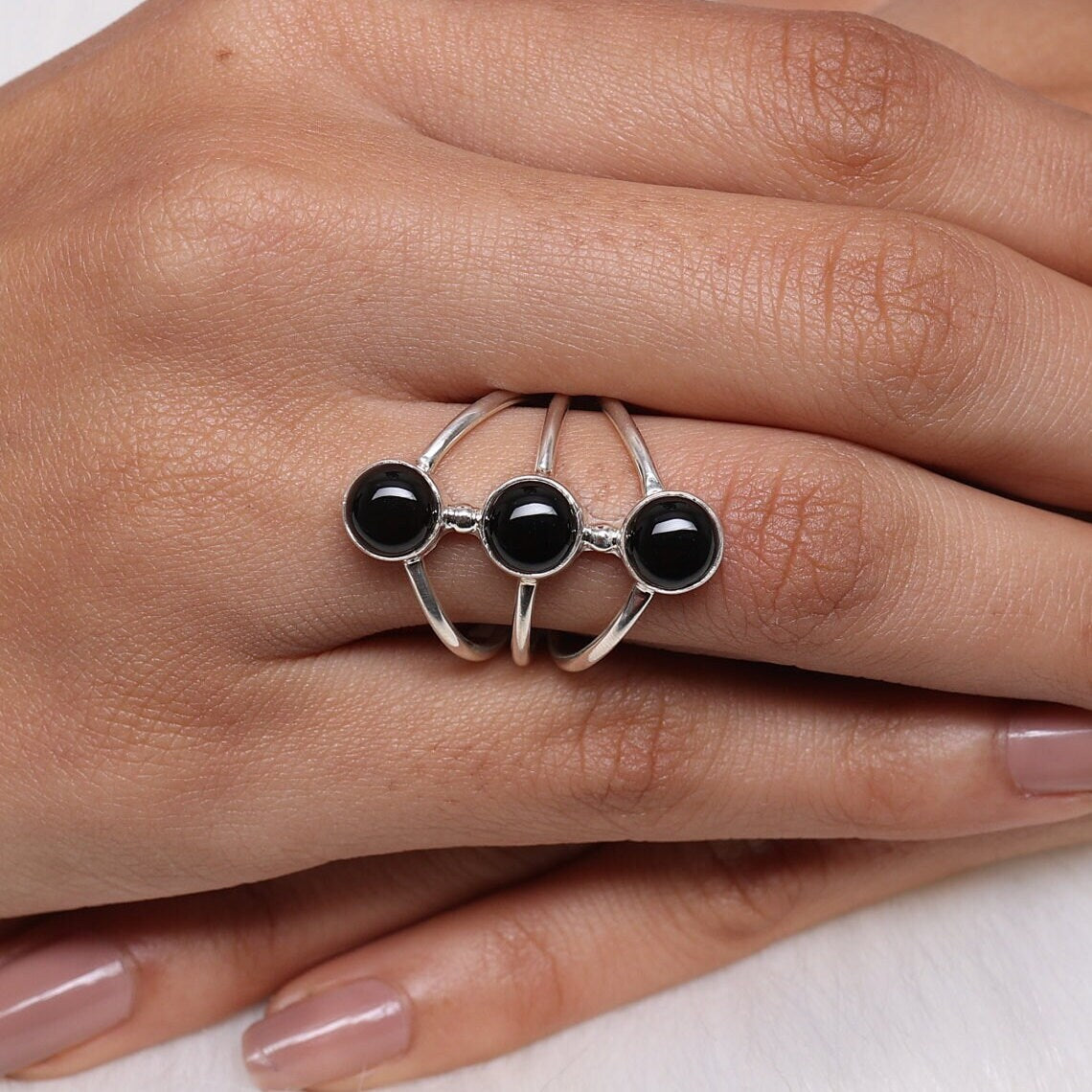 Black Onyx 925 Sterling Silver Ring