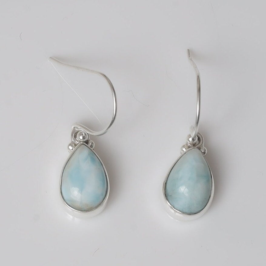 Dominican Larimar Sterling Silver Earrings