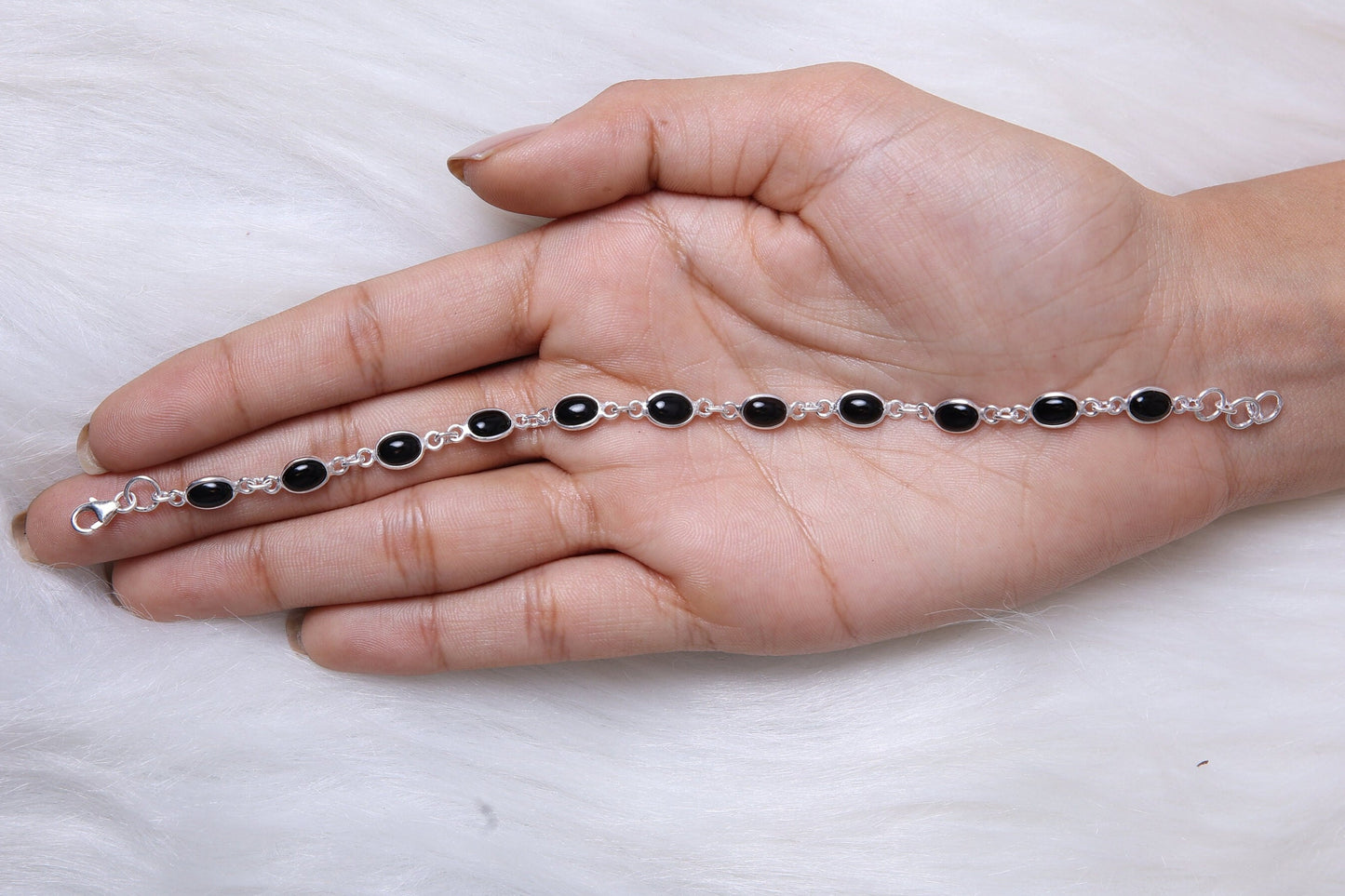 Black Onyx Sterling Silver Bracelet