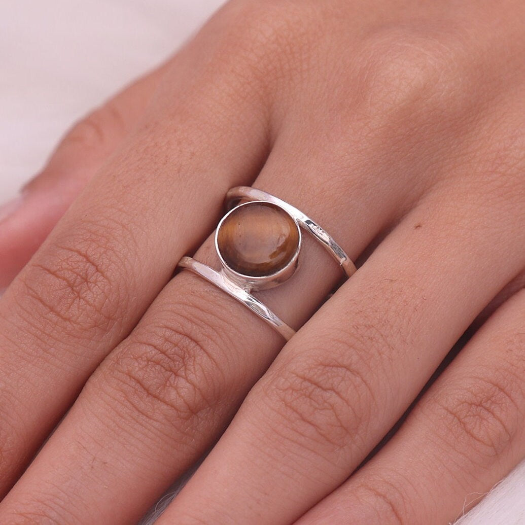 Tiger Eye Sterling Silver Ring