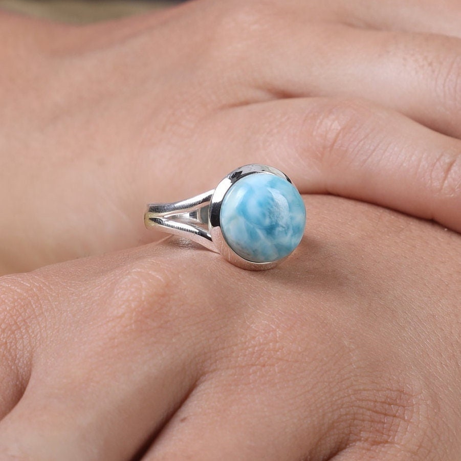 Dominican Larimar Sterling Silver Ring