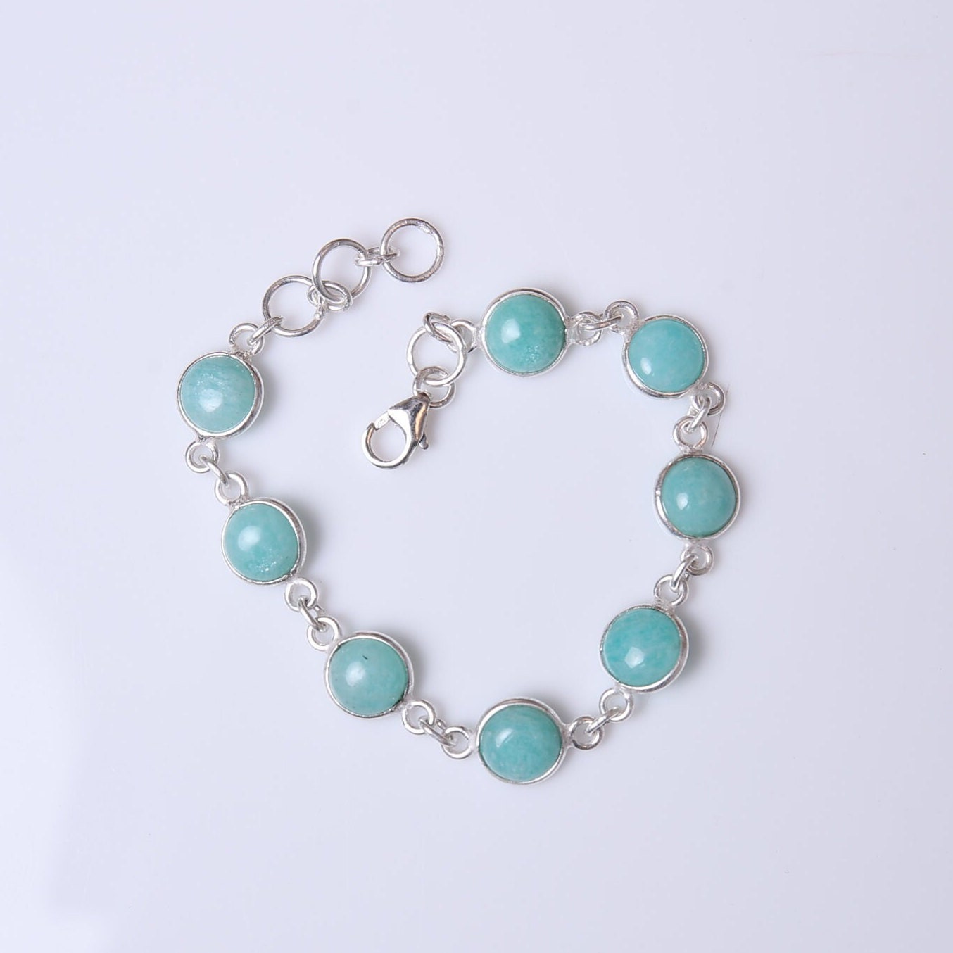 Amazonite Sterling Silver Bracelet