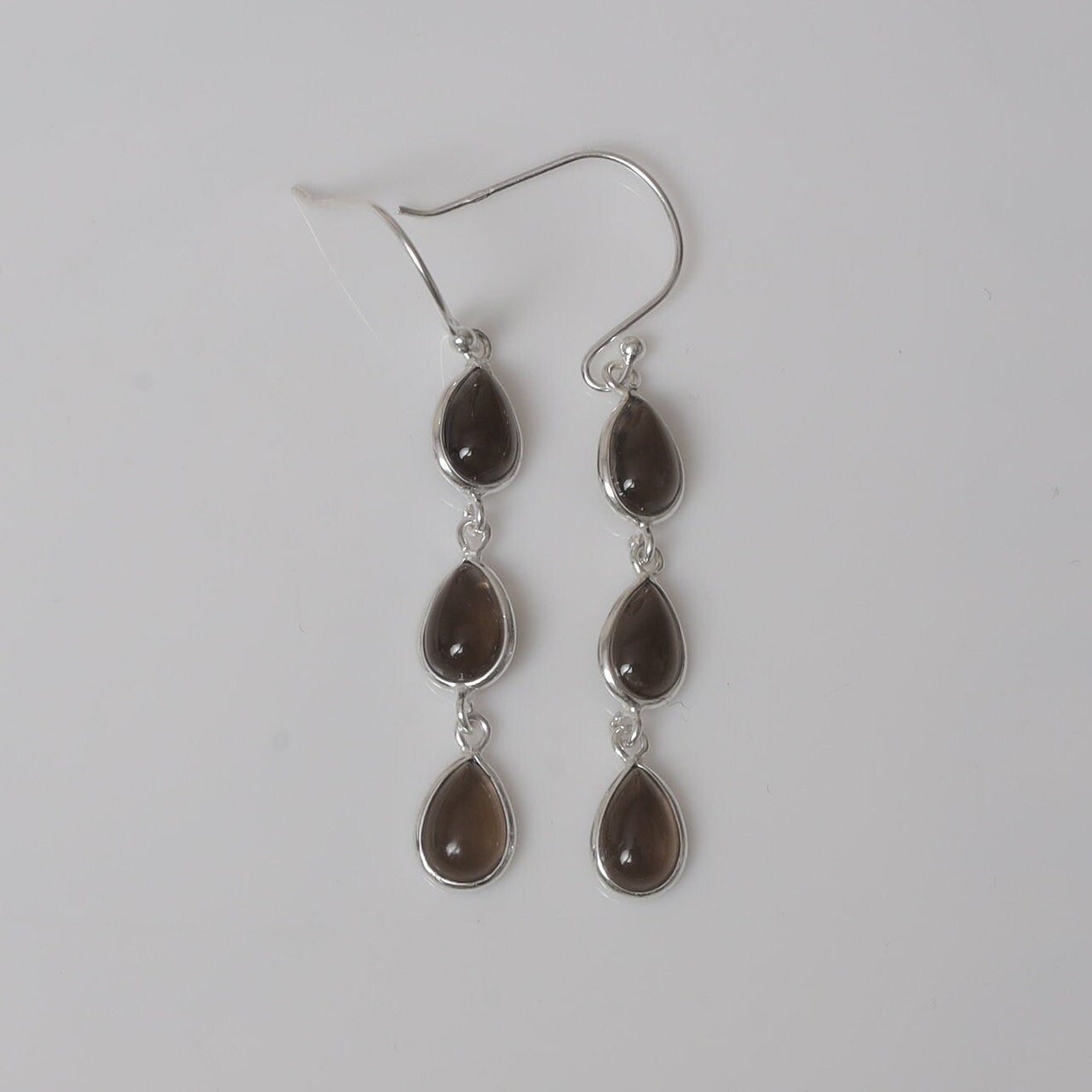 Smoky Topaz Sterling Silver Earrings