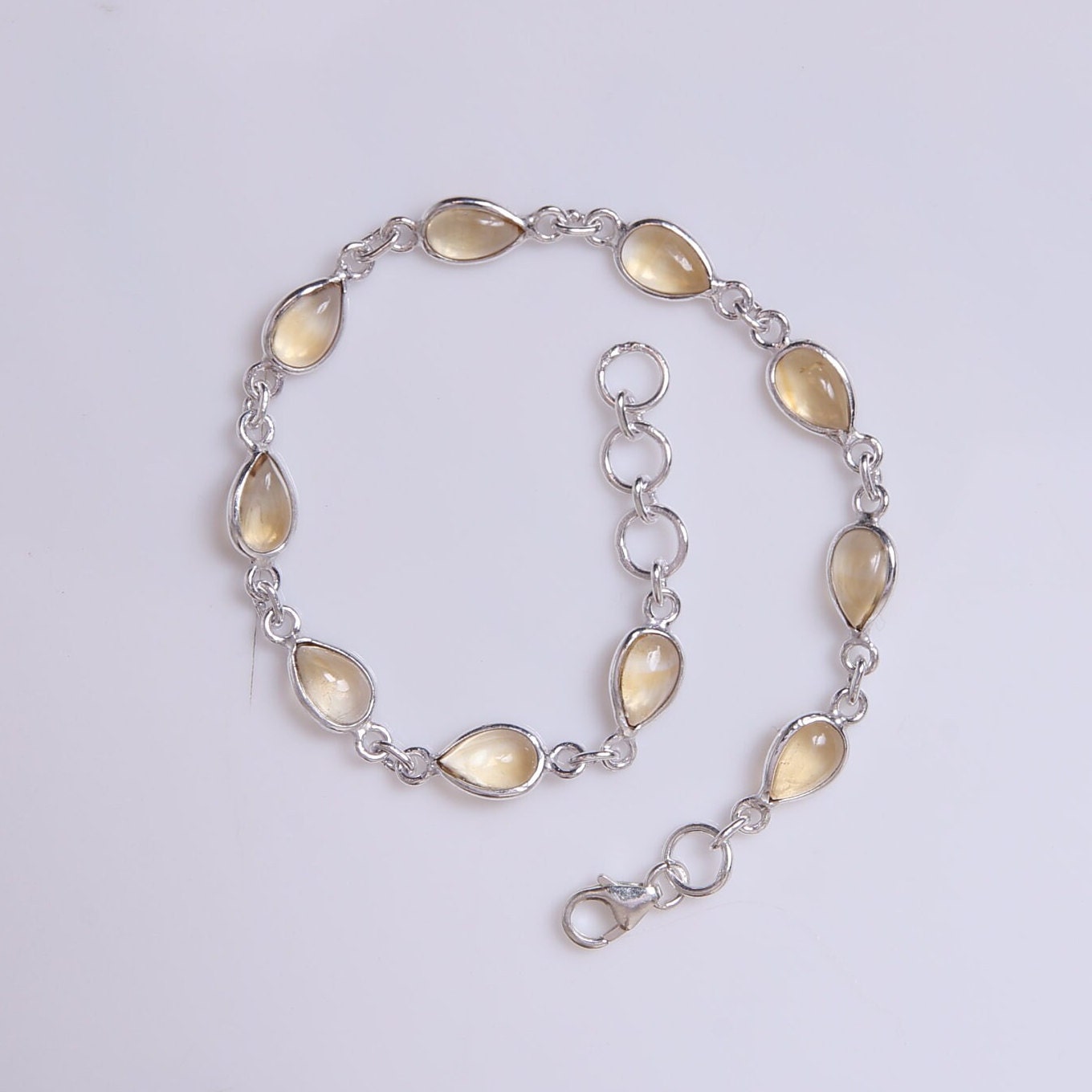 Citrine Sterling Silver Bracelet