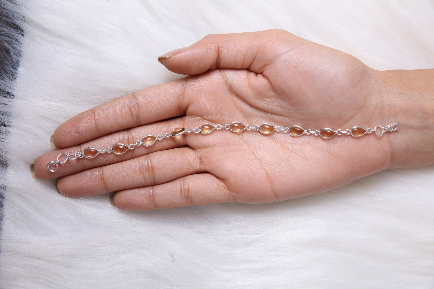 Citrine Sterling Silver Bracelet