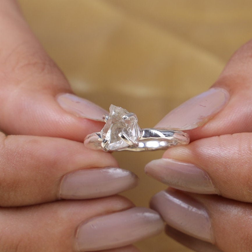 Herkimer Diamond Sterling Silver Ring