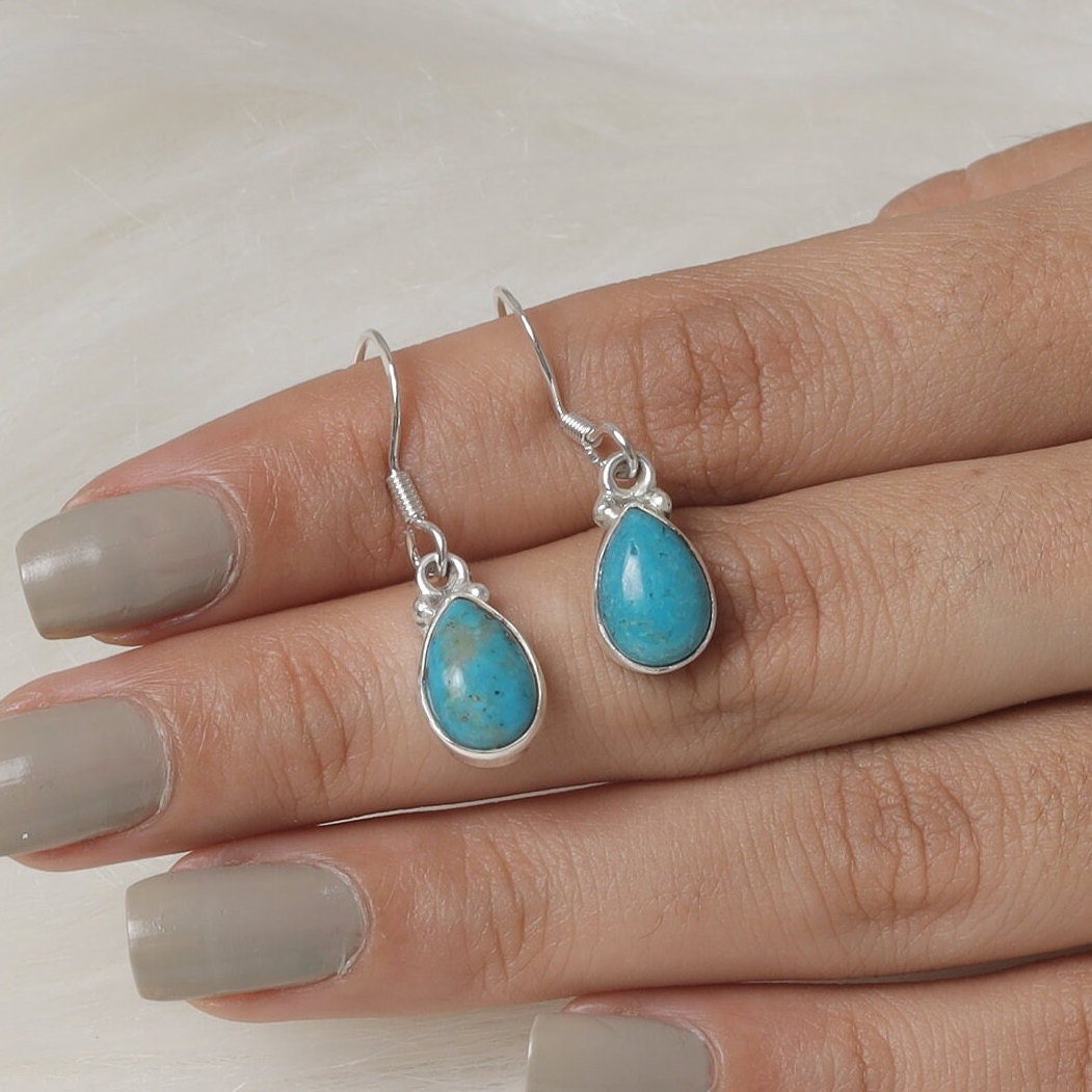 Arizona Turquoise Sterling Silver Earrings