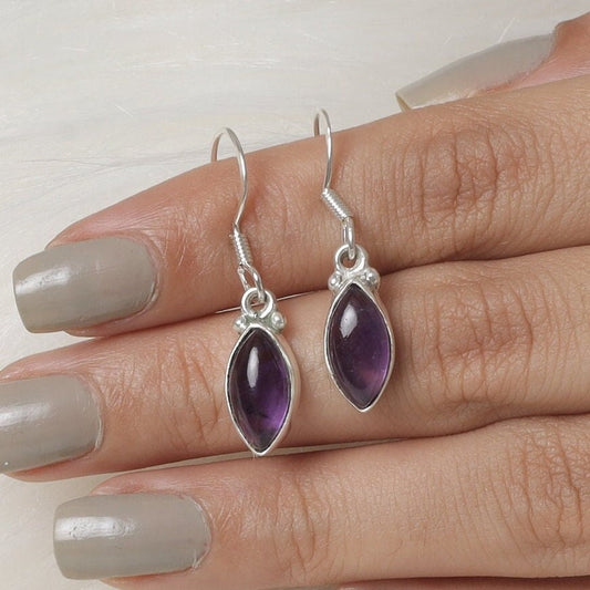 Amethyst Sterling Silver Earrings