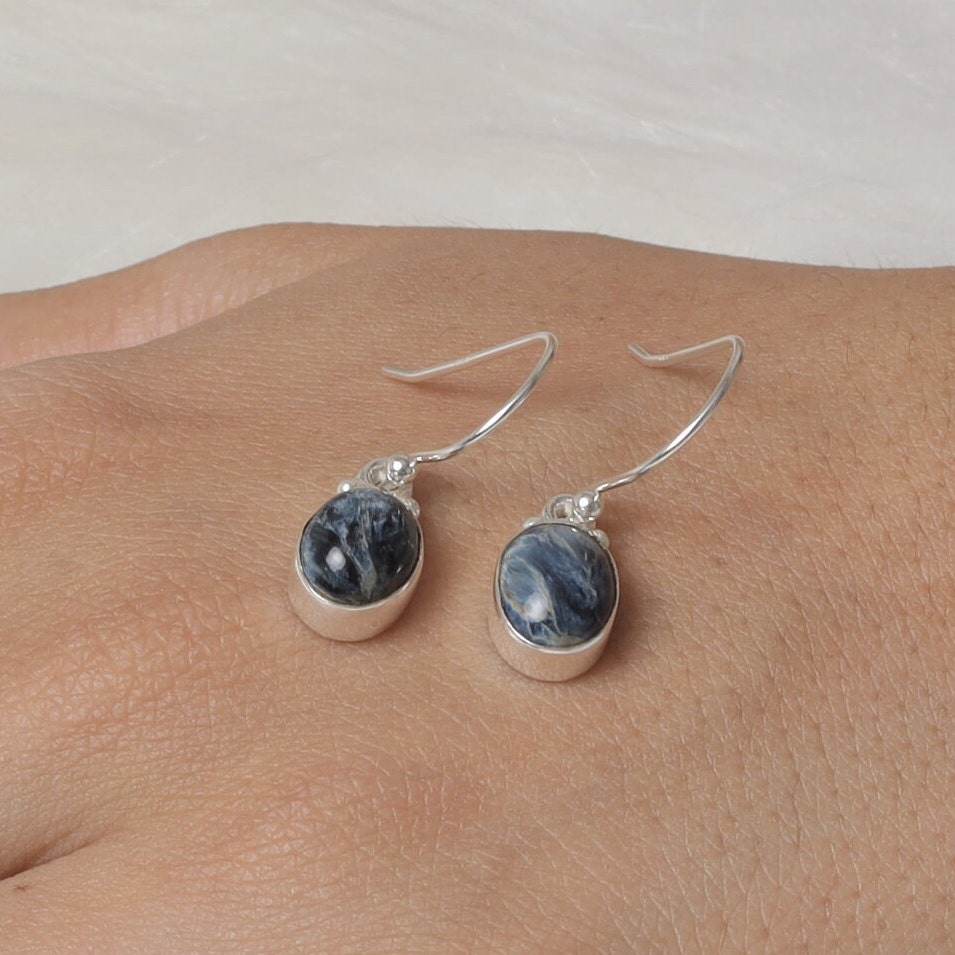 Pietersite Sterling Silver Earrings