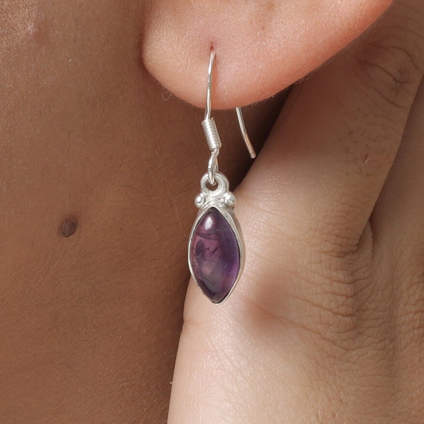 Amethyst Sterling Silver Earrings