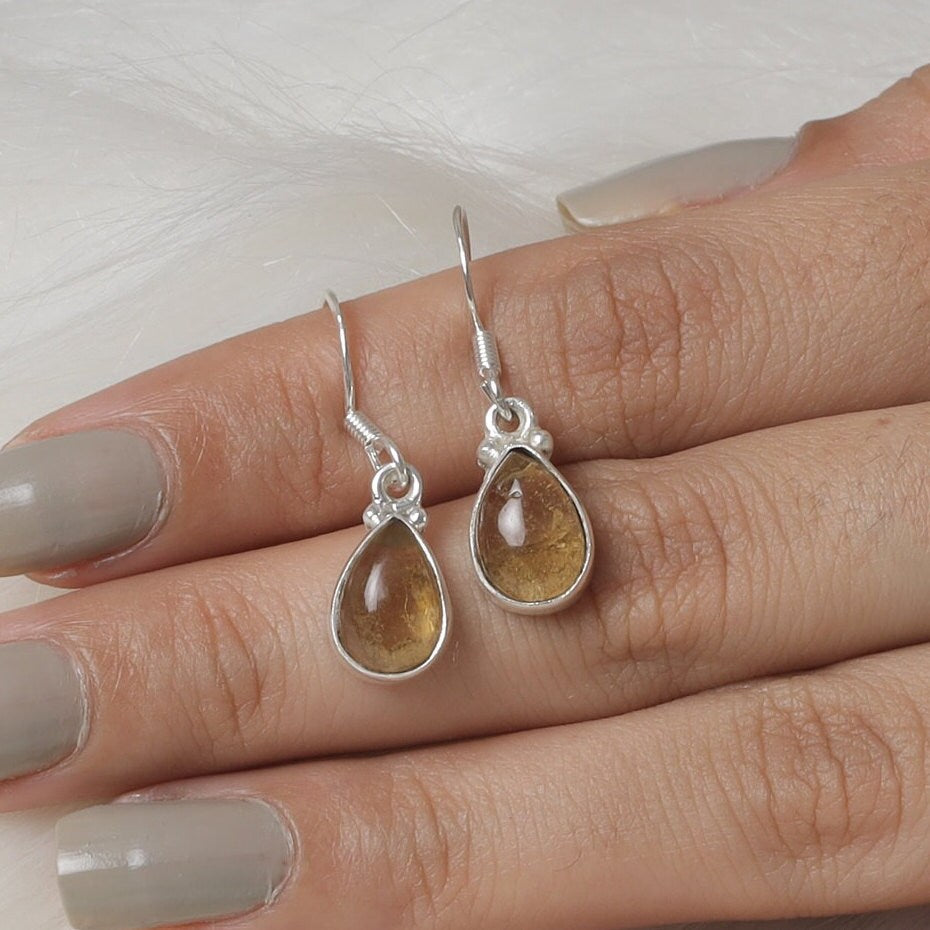 Citrine Sterling Silver Earrings