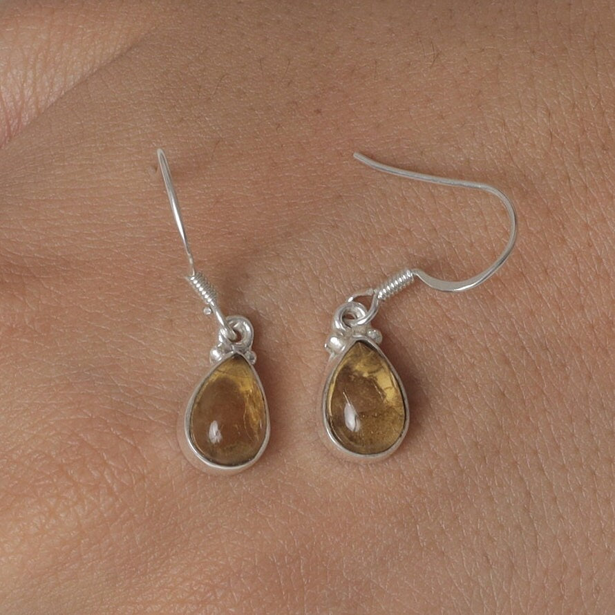 Citrine Sterling Silver Earrings